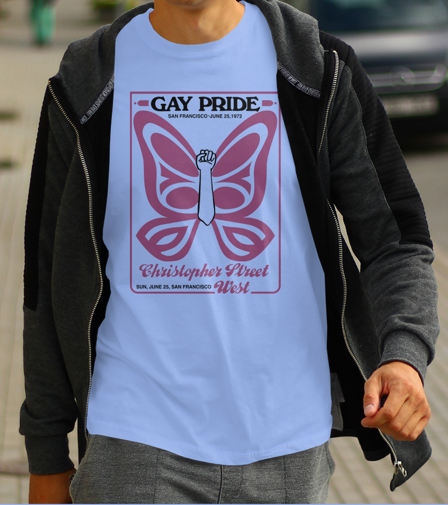 Gay Pride San Francisco June 25 1972 Christopher Street West T-Shirt