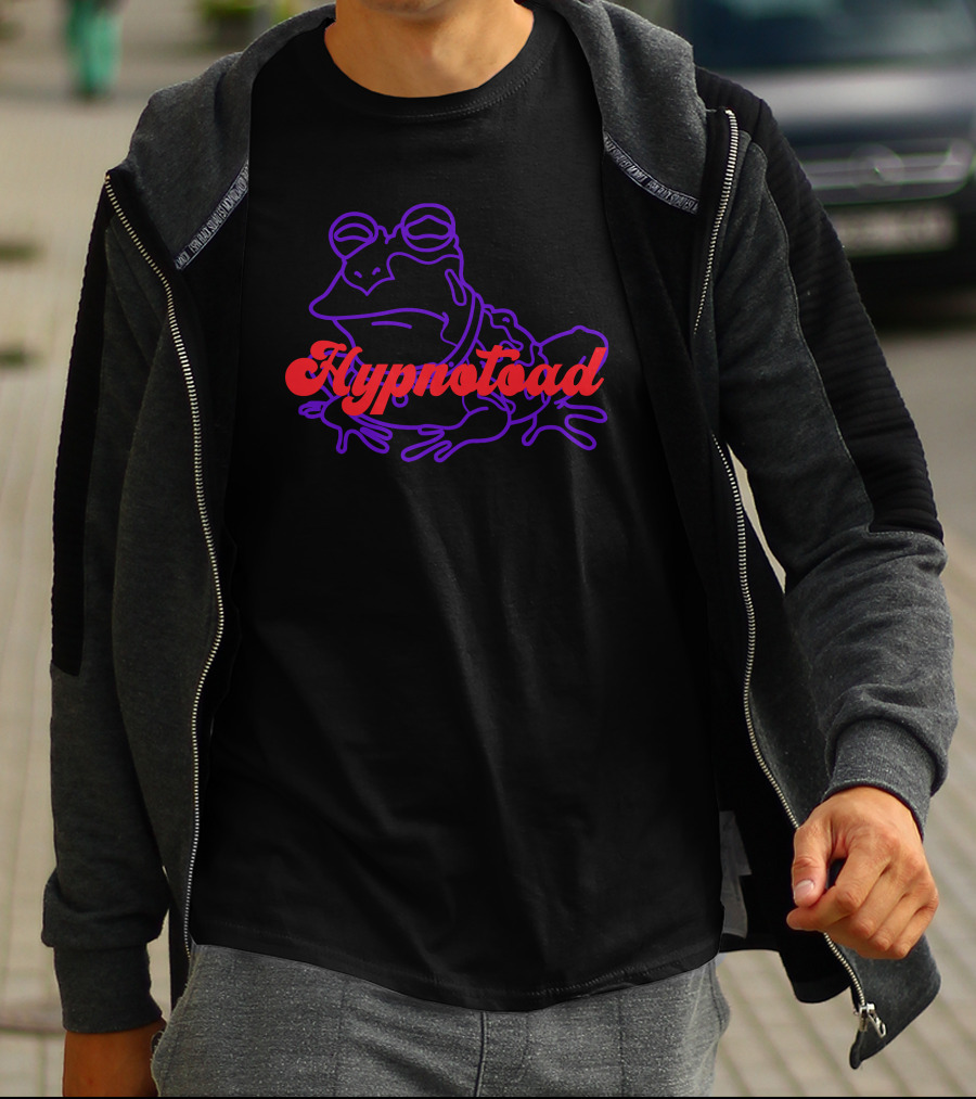 Hypnotoad Futurama Red And Purple Frog T-Shirt
