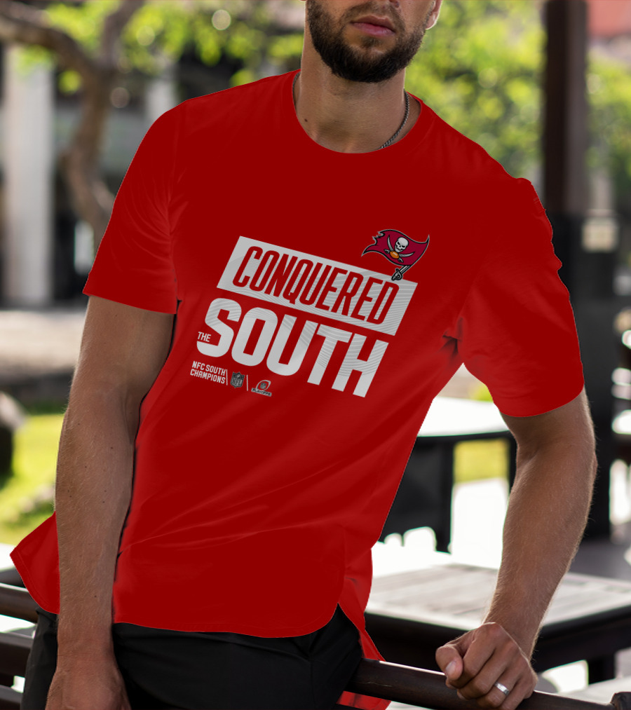 Tampa Bay Buccaneers Conquered South NFL Playoffs Shirt Red T-Shirt