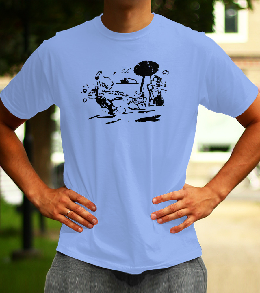 Krazy Kat Jules Pow Zip Comic Scene T-Shirt
