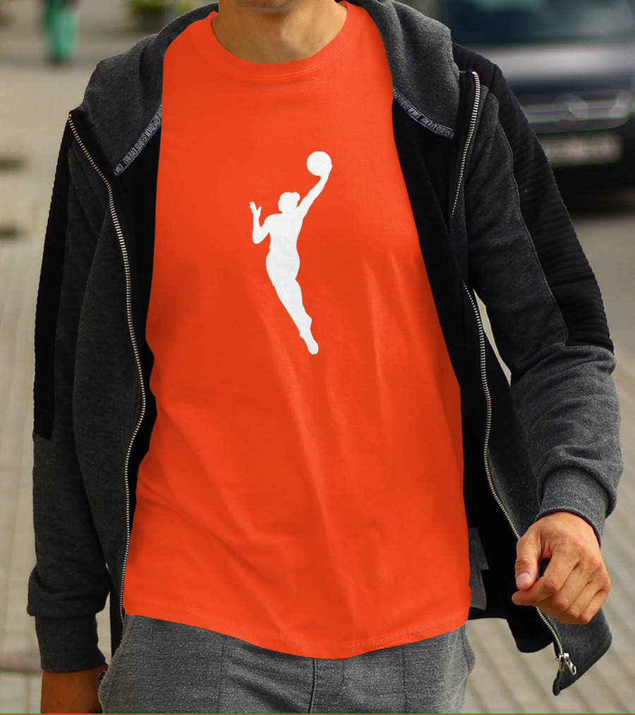 WNBA Orange Basketball T-Shirt