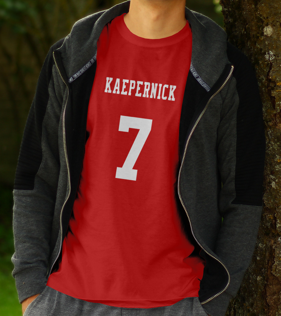 Kaepernick 7 Red Background Sports Jersey T-Shirt