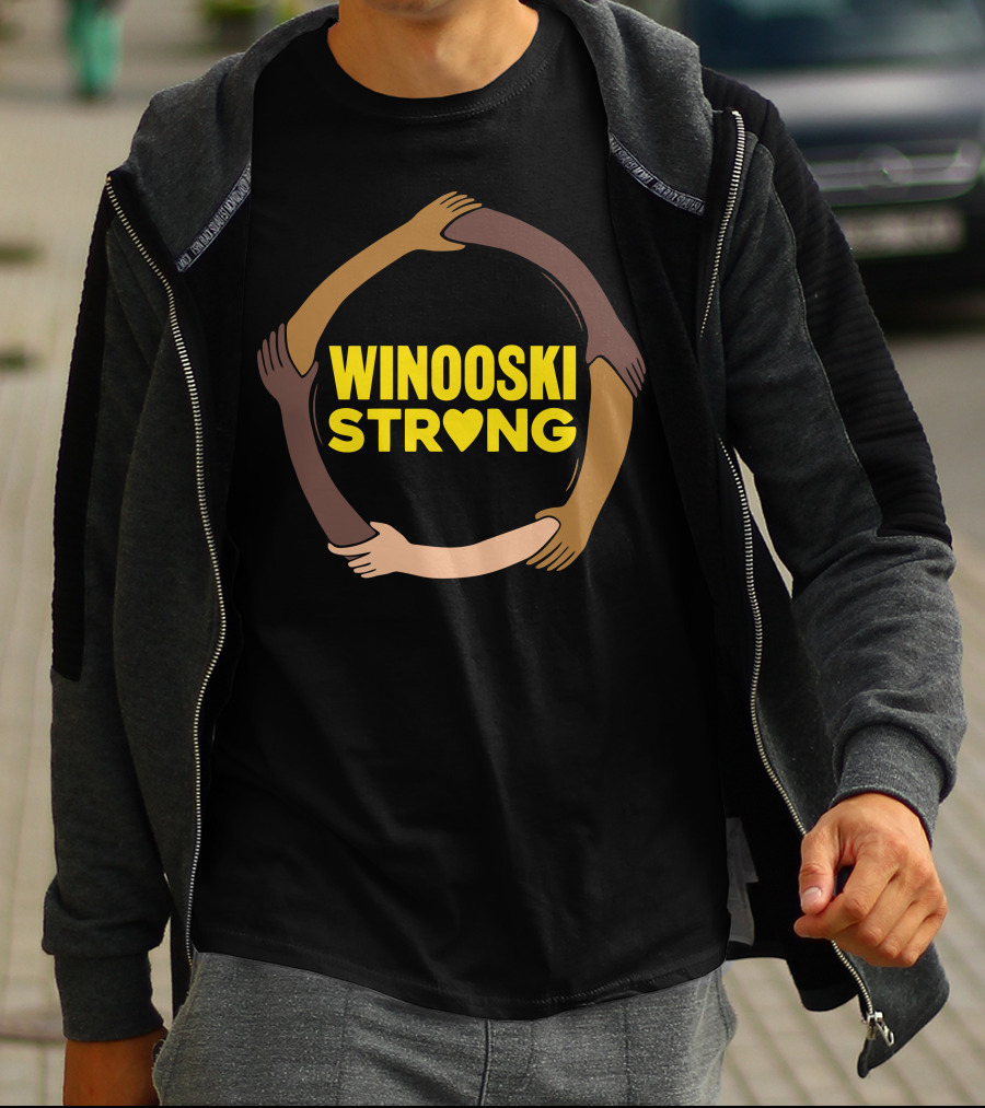 Winooski Strong Unity Hands Circle With Heart T-Shirt