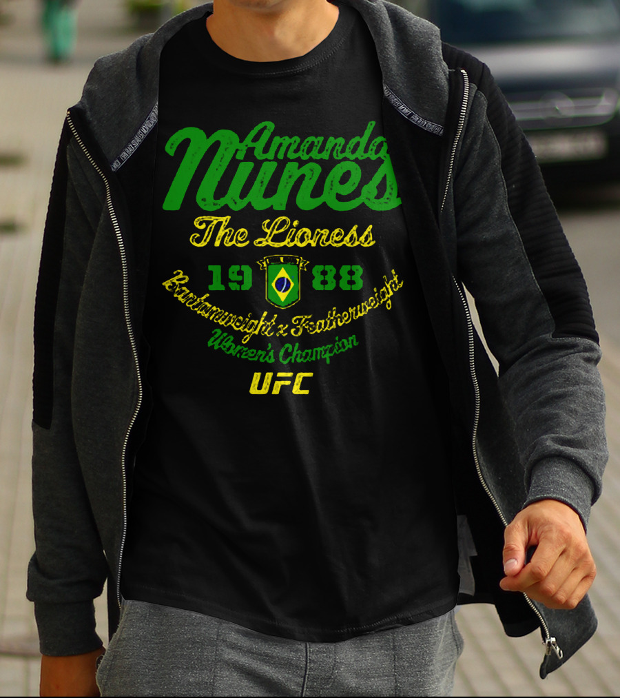 Amanda Nunes The Lioness UFC Bantamweight Featherweight Women's Champion 1988 T-Shirt