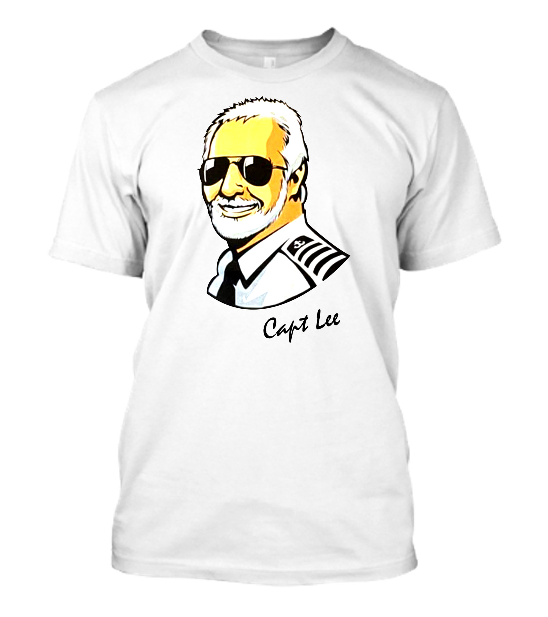 Capt Lee Sunglasses Captain Uniform T-Shirt