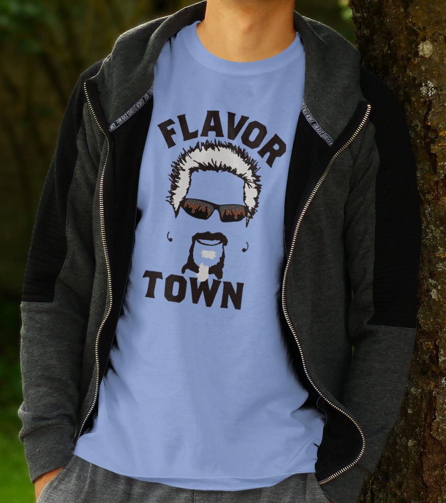 Flavor Town Sunglasses Beard T-Shirt
