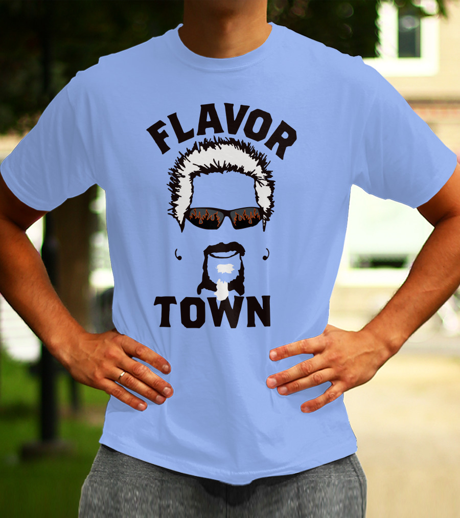 Flavor Town Sunglasses Beard T-Shirt