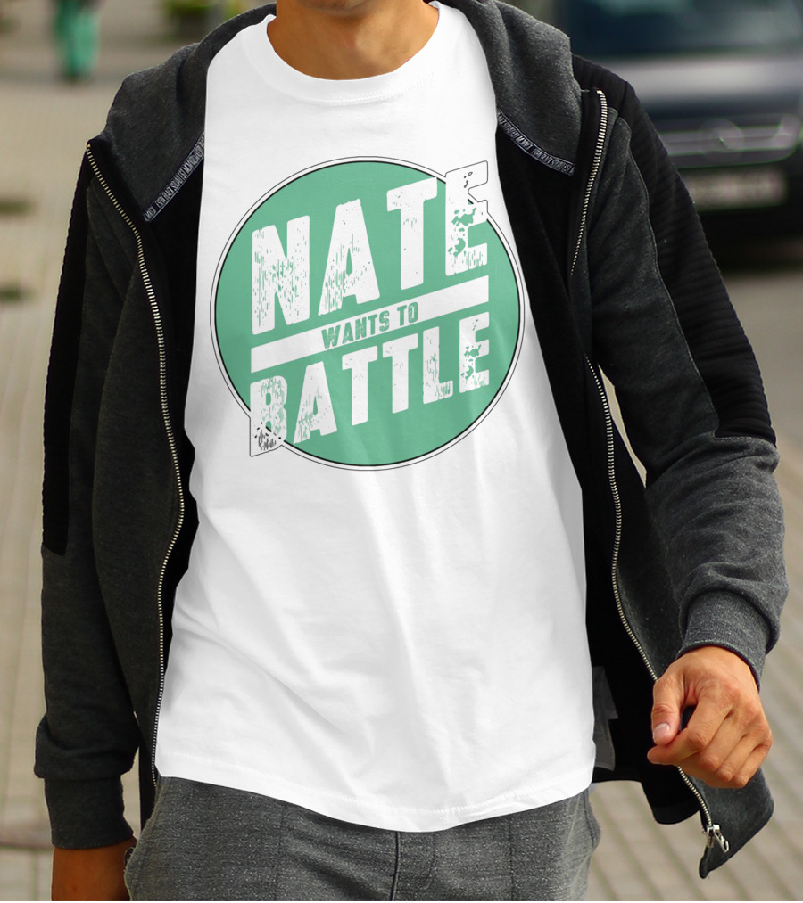 NateWantsToBattle Green Circle T-Shirt