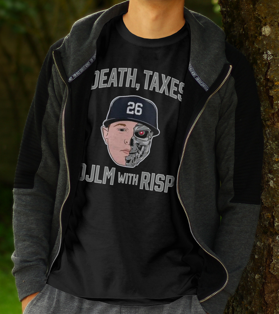 Death Taxes DJLM With RISP 26 Hat Half Human Half Robot T-Shirt