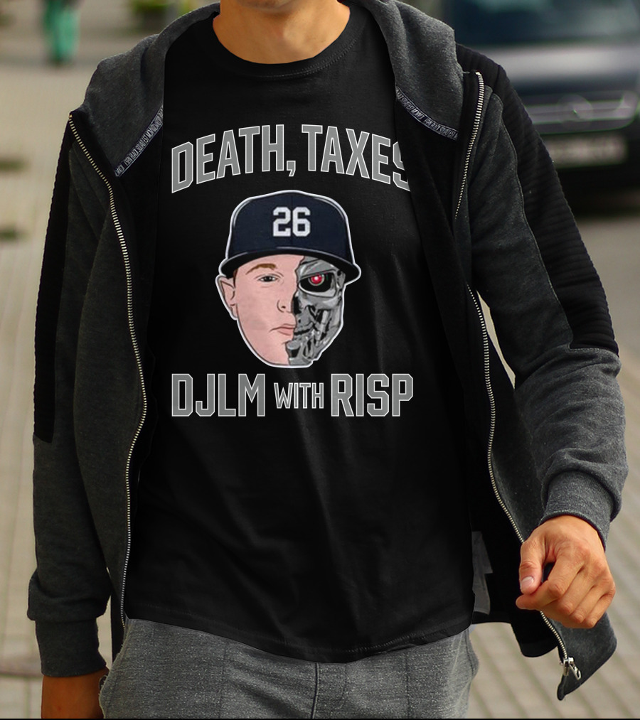 Death Taxes DJLM With RISP 26 Hat Half Human Half Robot T-Shirt
