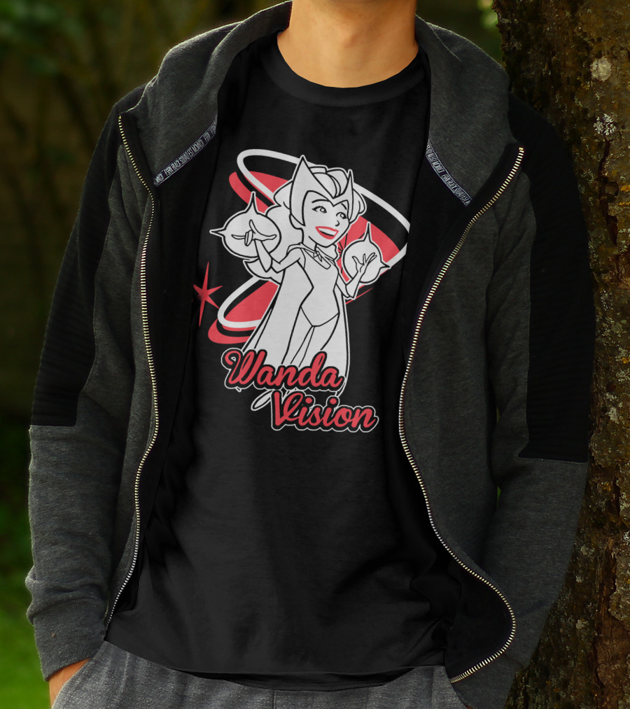 WandaVision Scarlet Witch Retro Cartoon T-Shirt