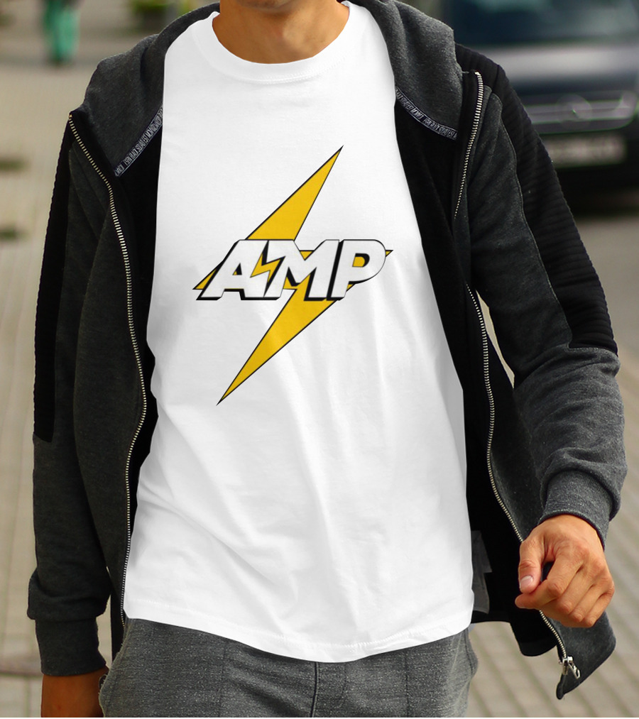 AMP Retro Lightning Bolt T-Shirt