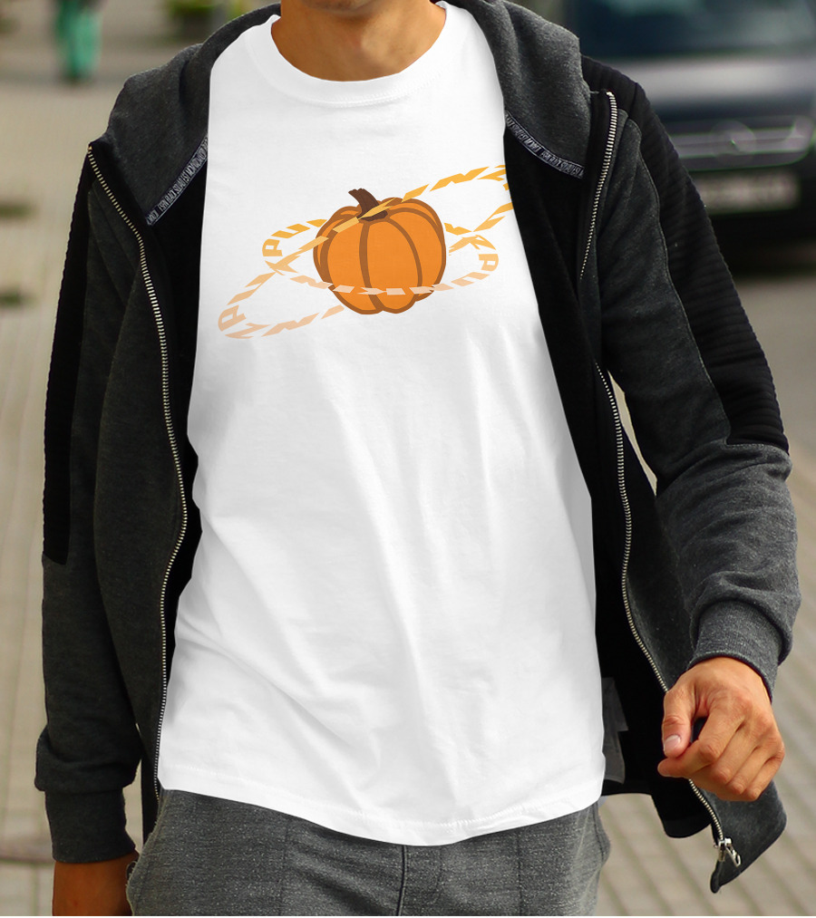 Punz Shop Pumpkin Planet Orbit T-Shirt