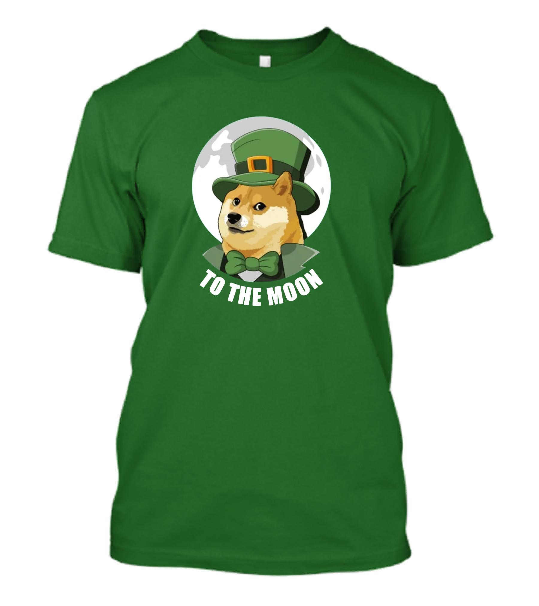 TO THE MOON Doge Leprechaun T-Shirt