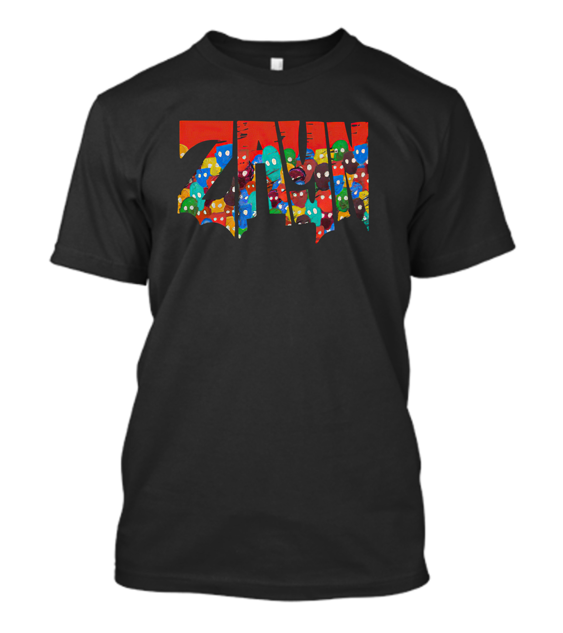 Zayn Malik Merch Colorful Faces Street T-Shirt