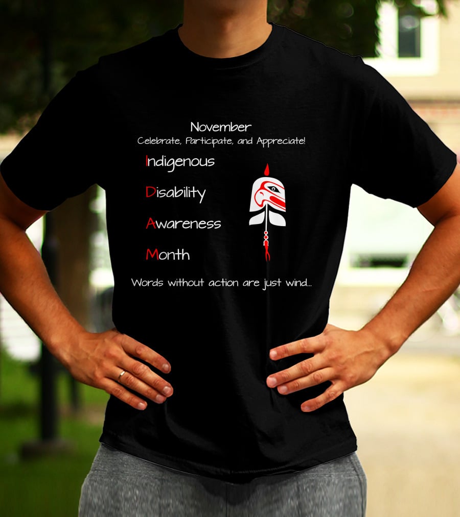 November Indigenous Disability Awareness Month Celebrate Participate Appreciate Longsleeve T-Shirt
