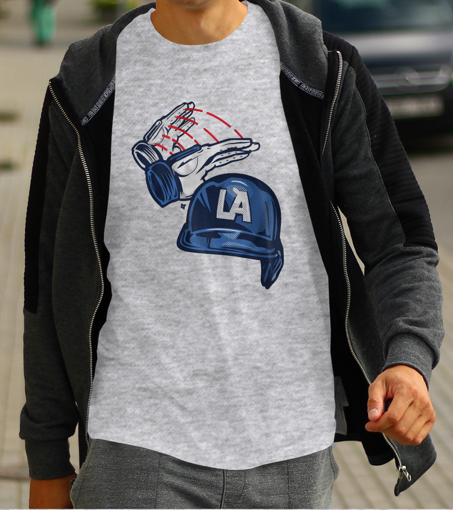 LA Hard Hat Slam Dunk Hands T-Shirt