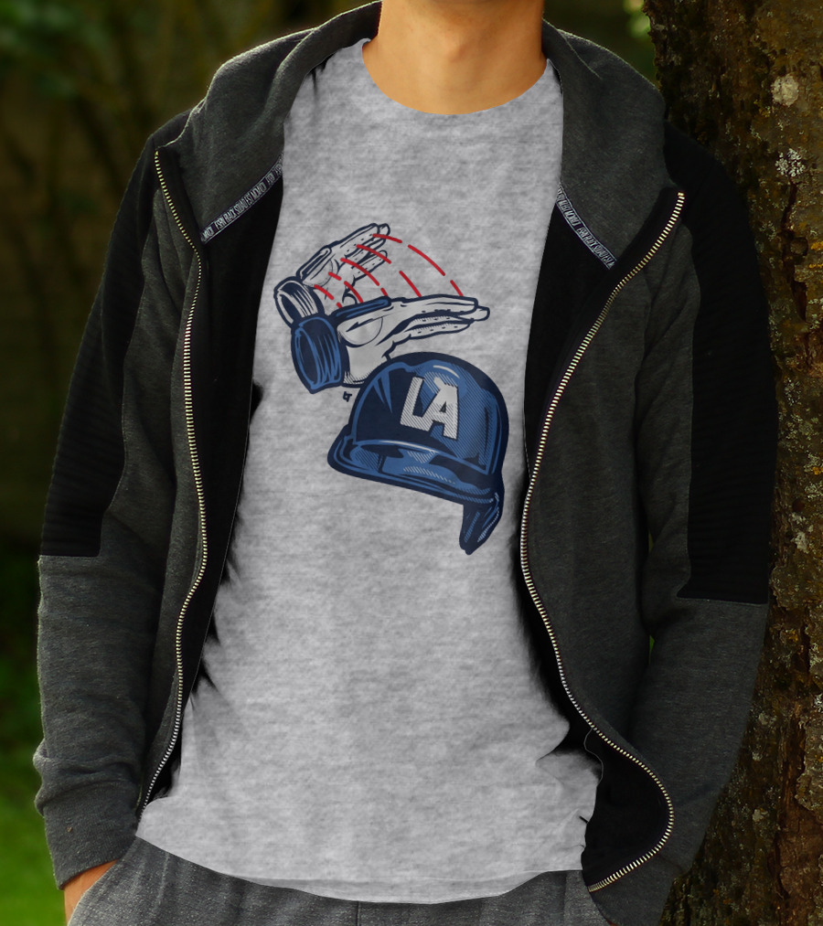 LA Baseball Catcher Dunk Gesture T-Shirt