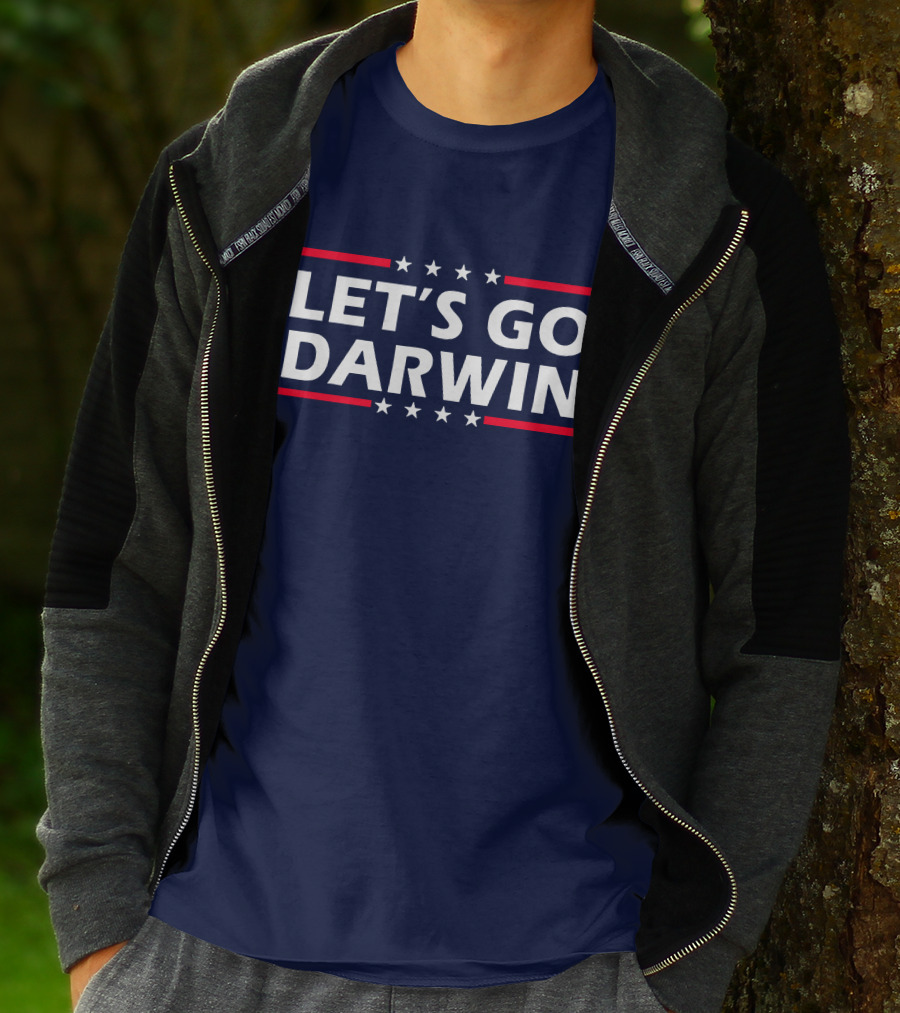Let's Go Darwin Stars And Stripes Motivational Phrase T-Shirt