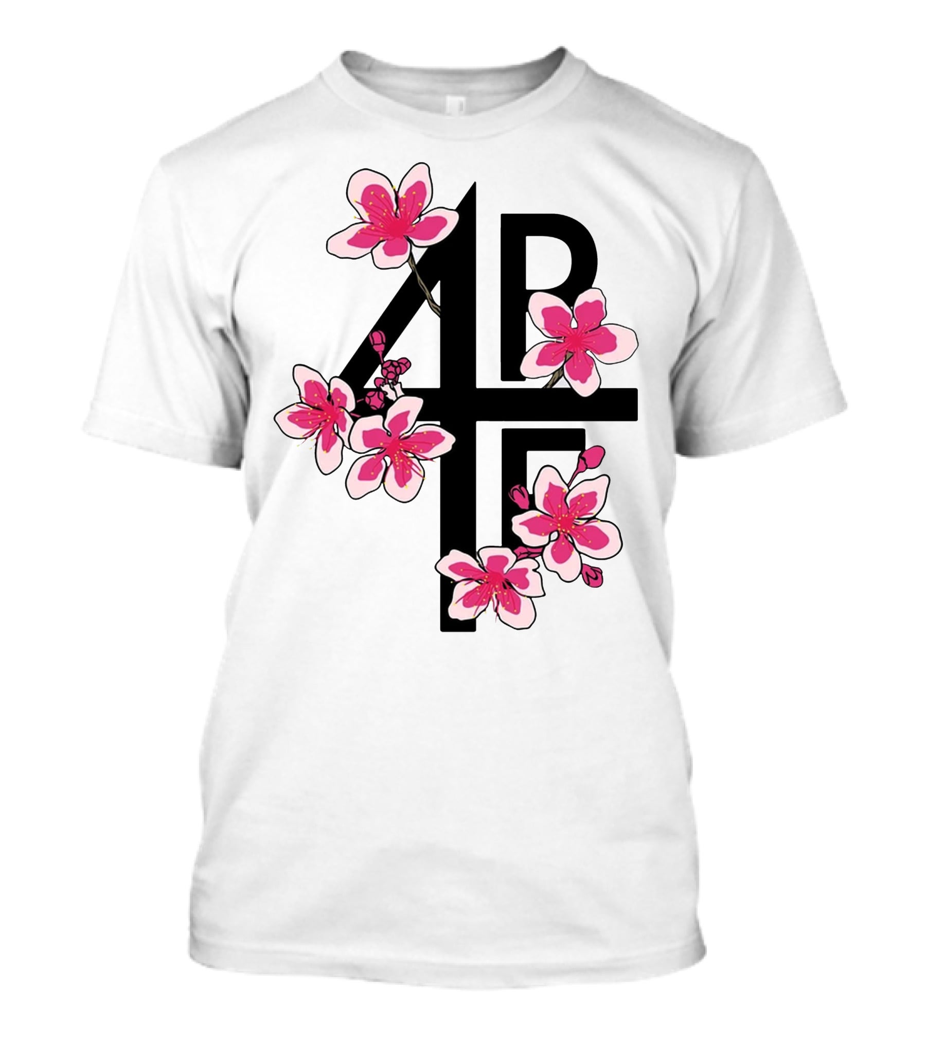 4PF Cherry Blossom Floral Motif T-Shirt