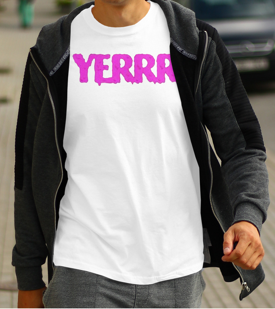 YERRR Gio And Eli Merch Text T-Shirt