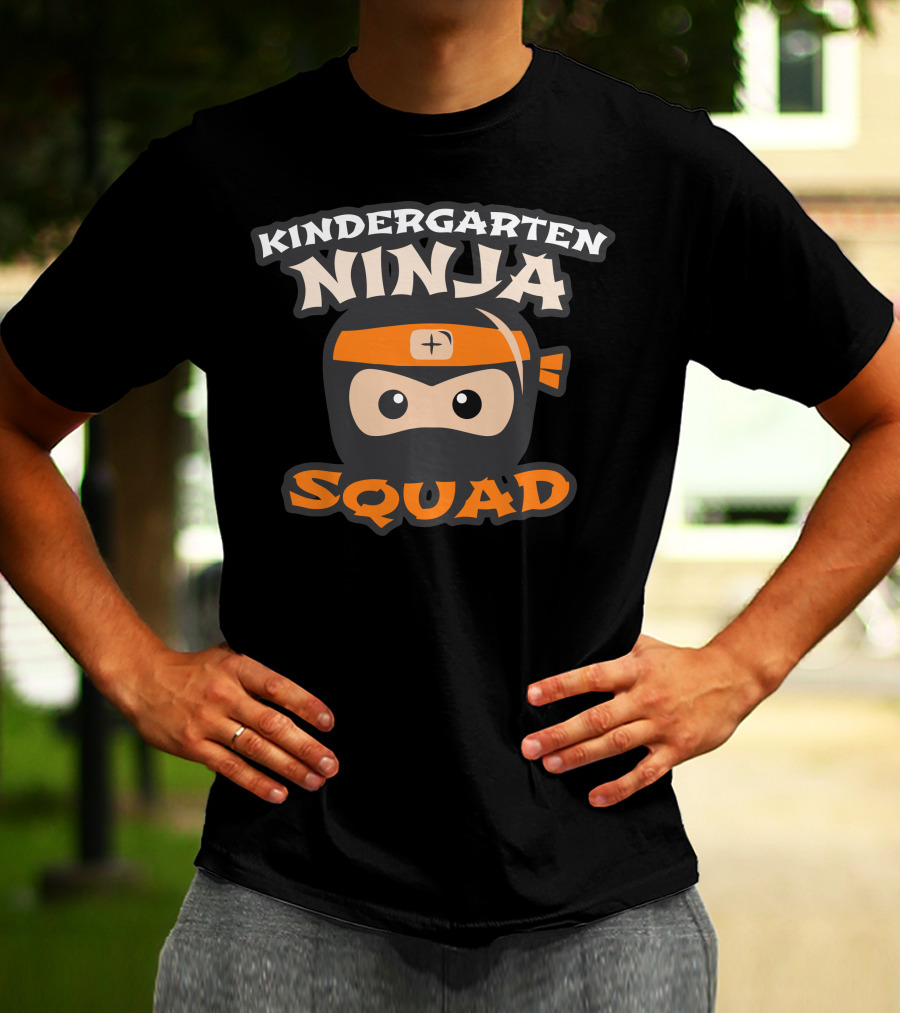 Kindergarten Ninja Squad First Day Of Kindergarten T-Shirt