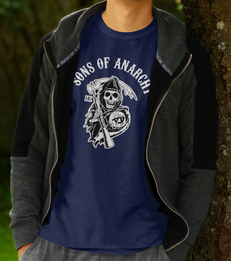 Sons Of Anarchy MC Grim Reaper Iconic Merchandise T-Shirt