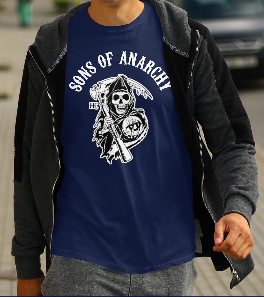 Sons Of Anarchy MC Grim Reaper Iconic Merchandise T-Shirt