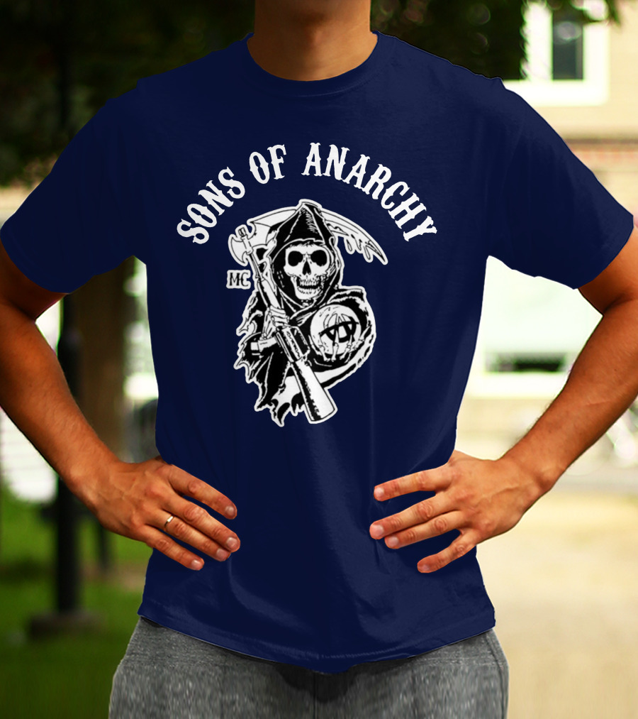 Sons Of Anarchy MC Grim Reaper Iconic Merchandise T-Shirt