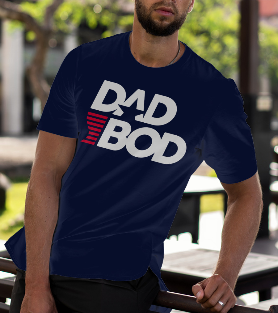 DAD BOD Star Stripes Patriotic T-Shirt