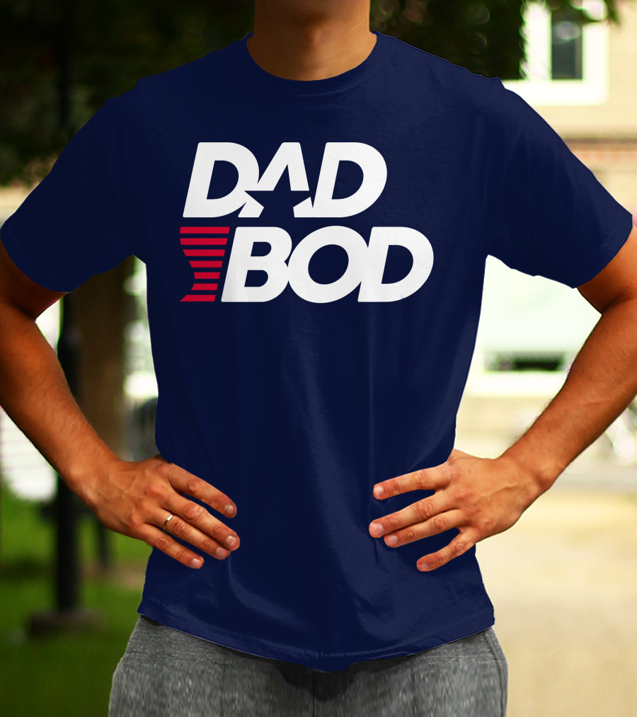 DAD BOD Star Stripes Patriotic T-Shirt