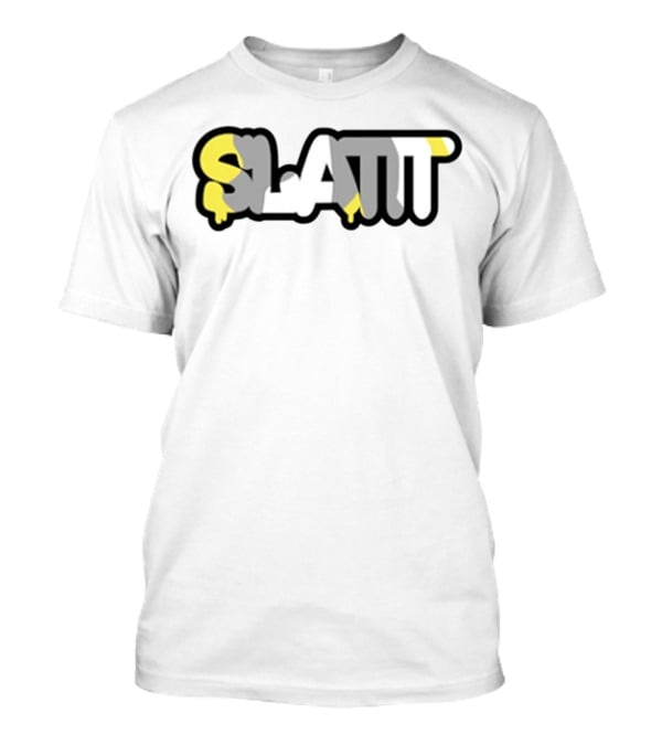 SLATT Graffiti Drip Bold Block Letters T-Shirt