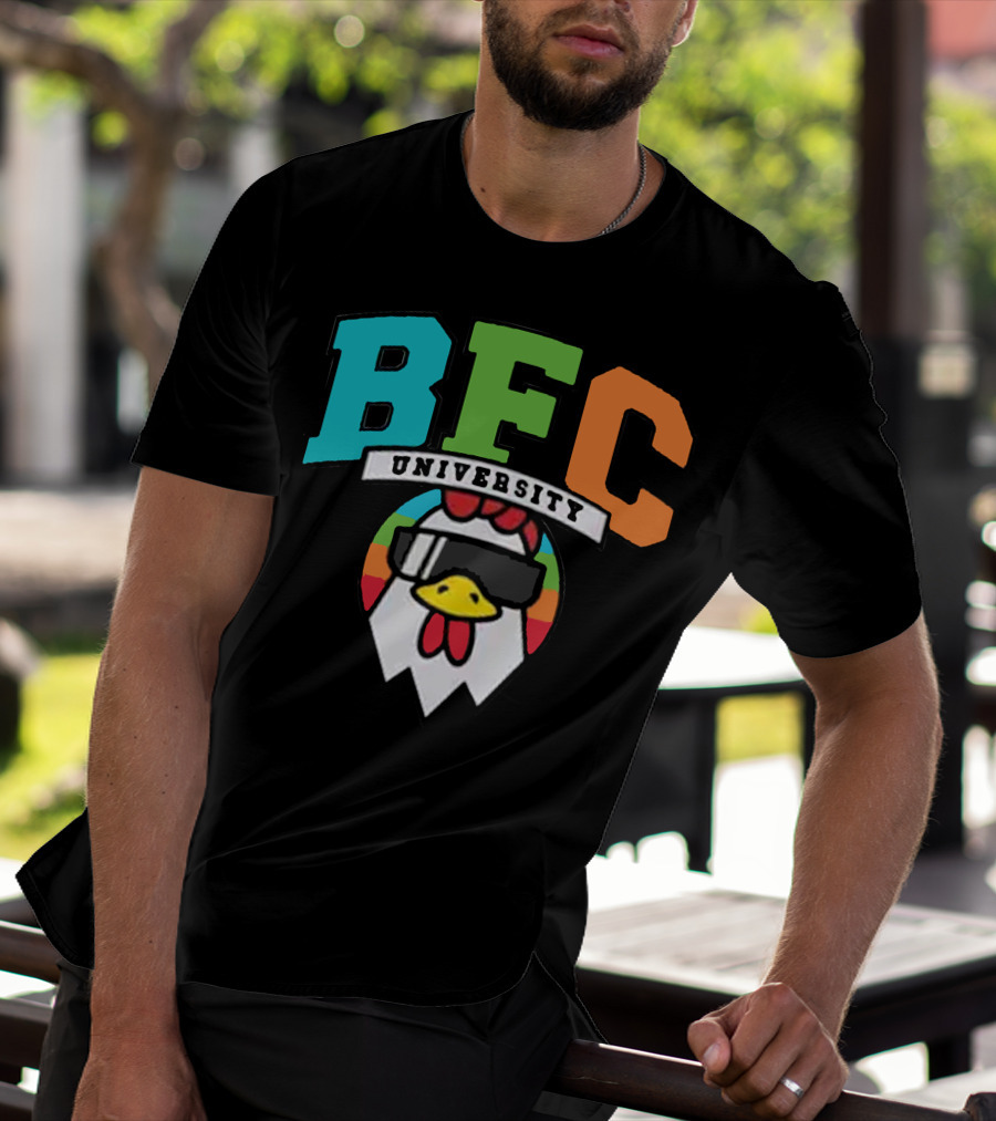 BFC University Chicken Headphones Kyr Sp33dy Merch T-Shirt