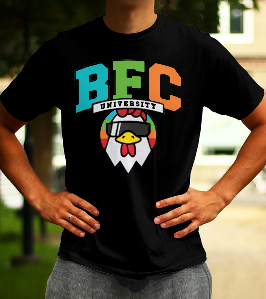 BFC University Chicken Headphones Kyr Sp33dy Merch T-Shirt