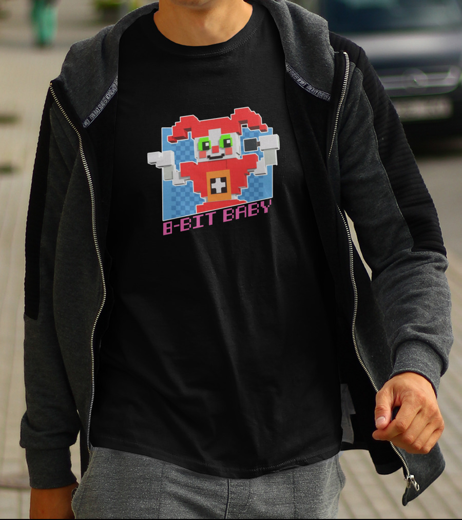 FNAF Merch 8-Bit Baby Pixel T-Shirt