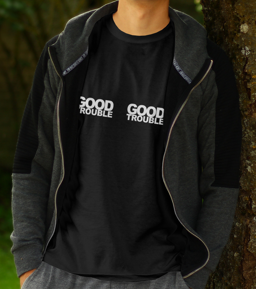 Good Trouble Masks Face Mask Good Trouble T-Shirt