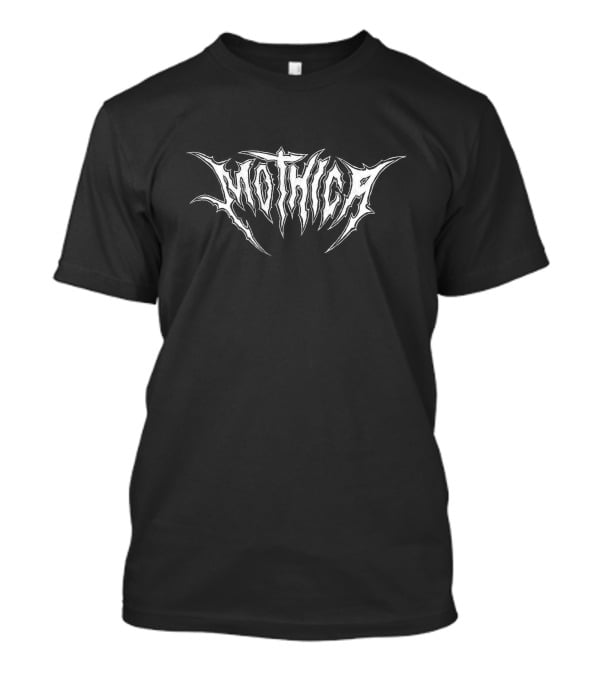 Mothica Logo Monochrome Text Style Mothica Merch T-Shirt