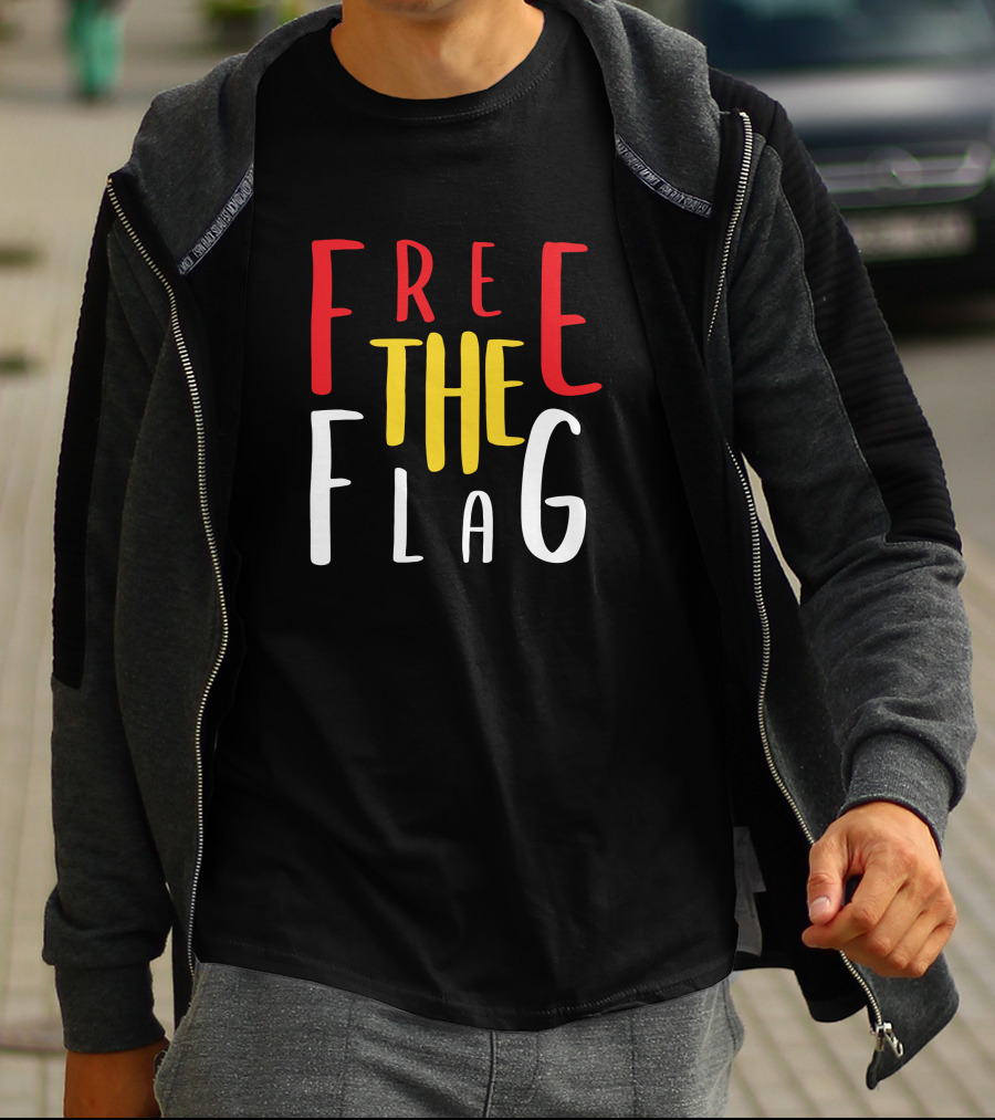 Free The Flag Red Yellow T-Shirt