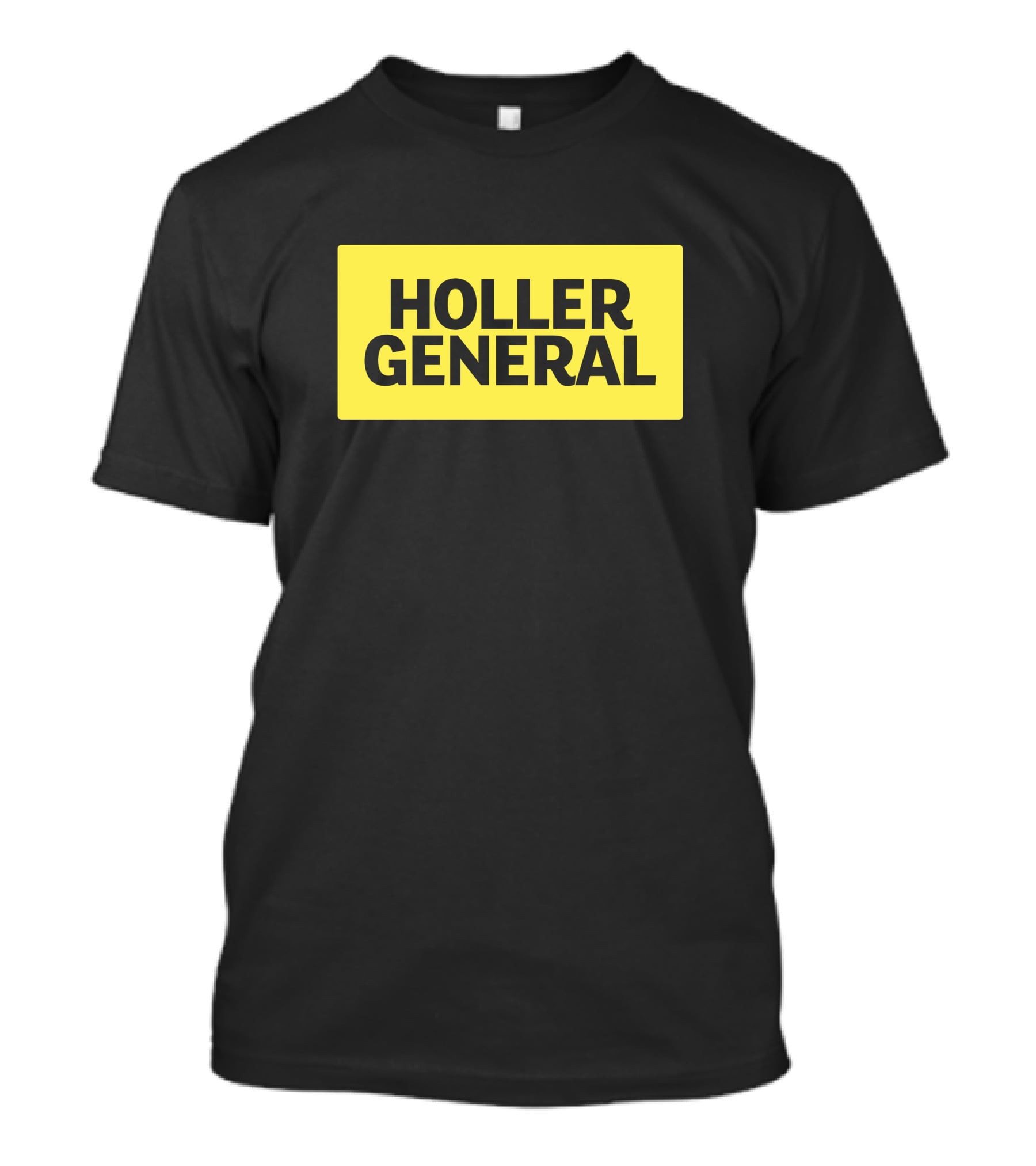 Holler General Distinct Yellow Rectangle T-Shirt