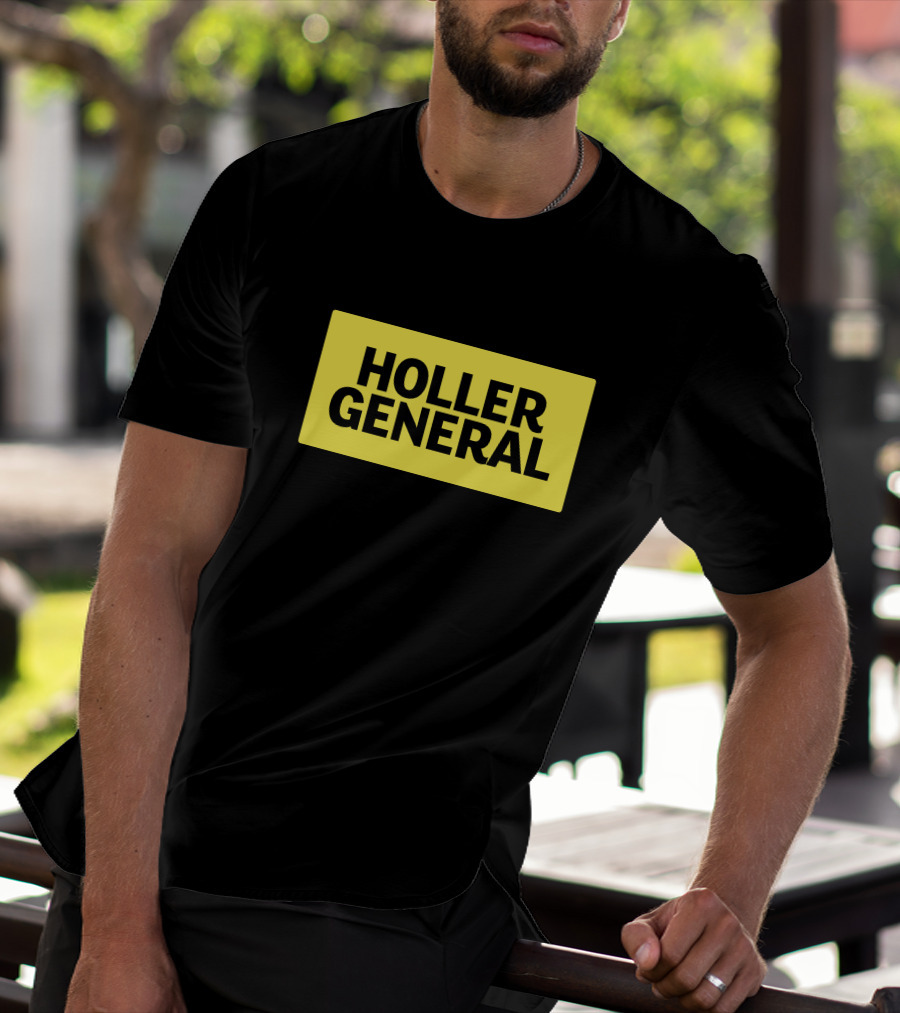 Holler General Distinct Yellow Rectangle T-Shirt