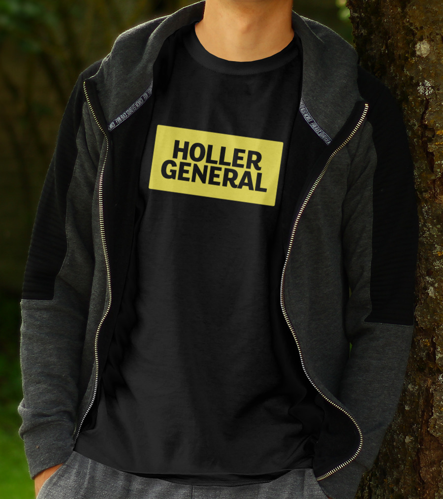 Holler General Distinct Yellow Rectangle T-Shirt