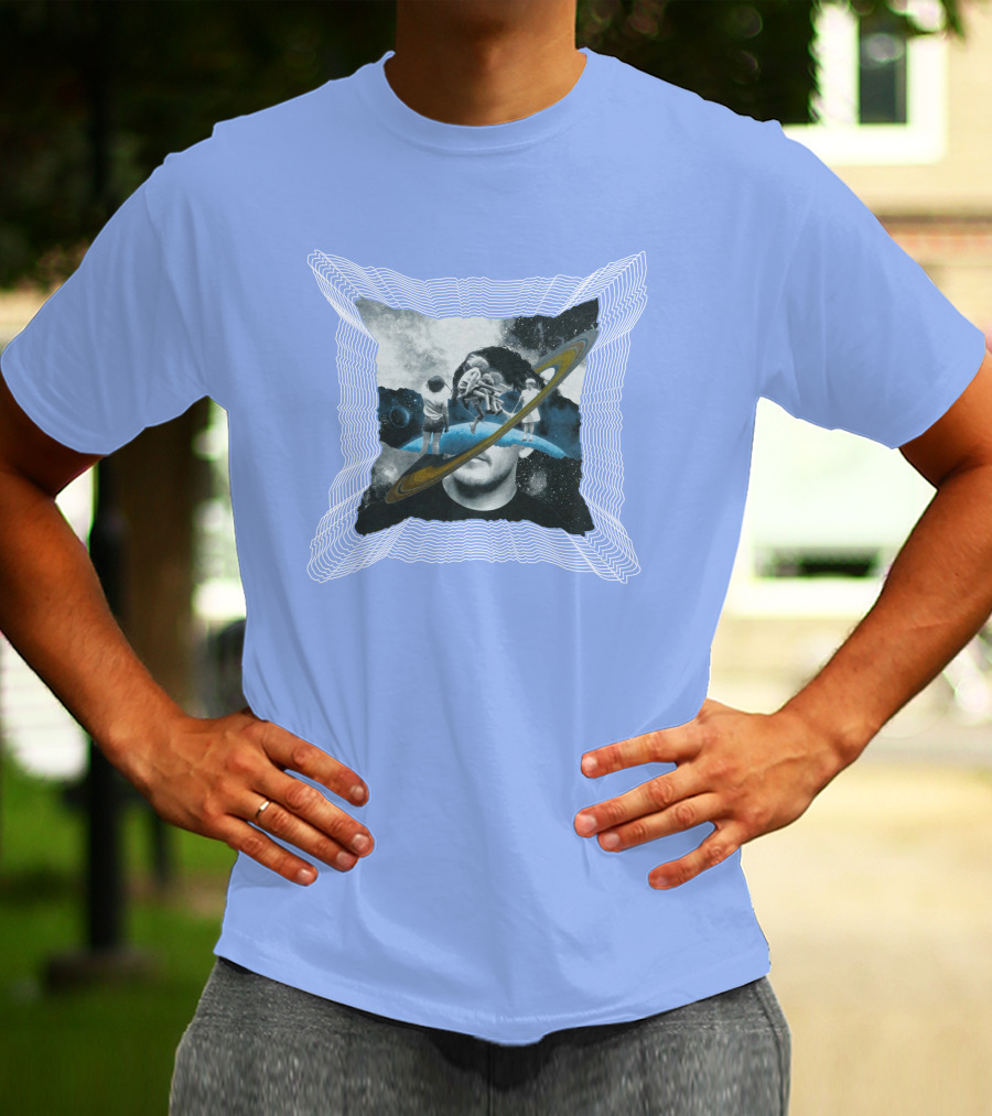 Captain Cloak Brandiswm Inward Astronaut Rings James Mark T-Shirt