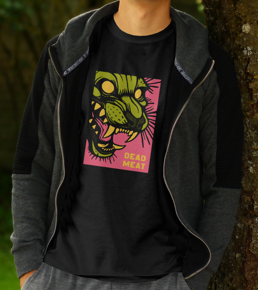 Stablercake Dead Meat Neon Tiger Face T-Shirt