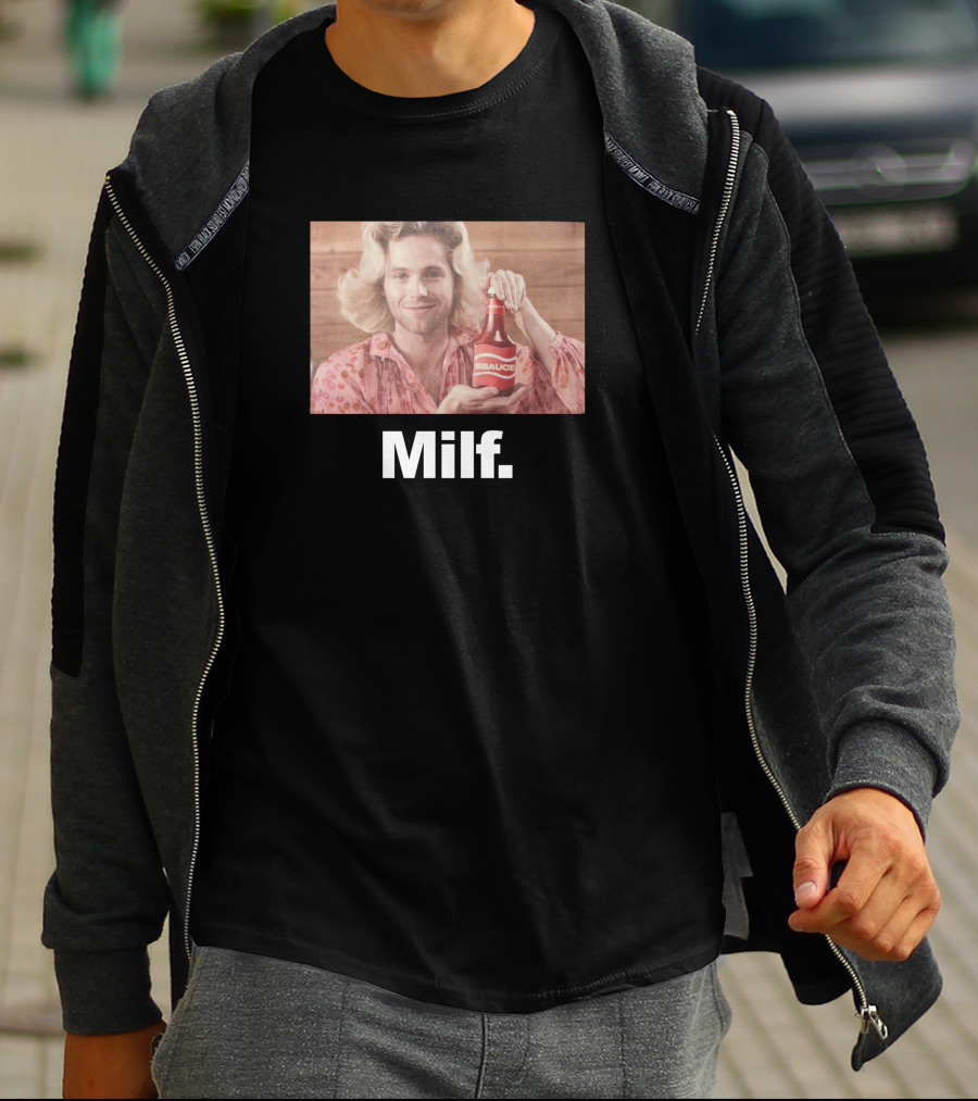 Luke Hemmings 5SOS 5Sauce Milf Bottle Image T-Shirt