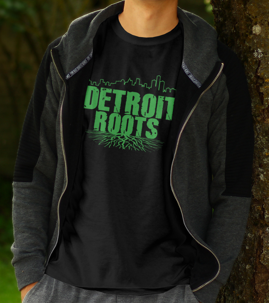 Detroit Roots Skyline Tree T-Shirt