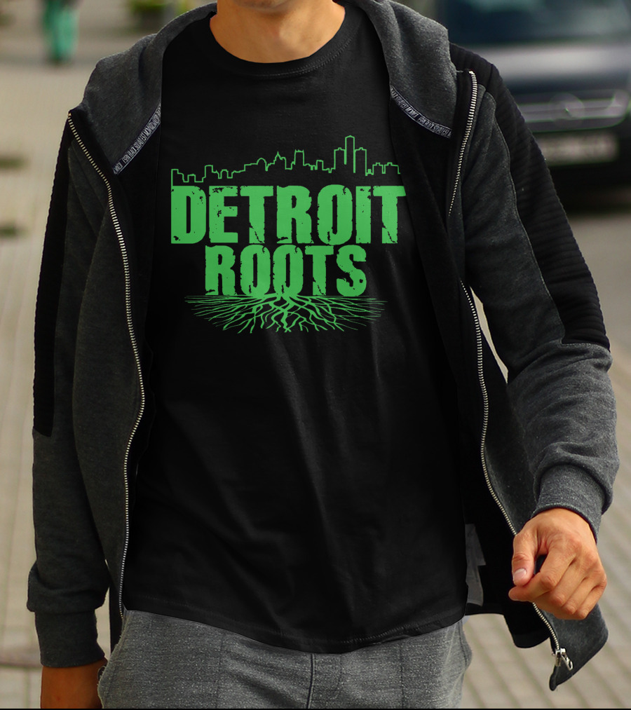 Detroit Roots Skyline Tree T-Shirt