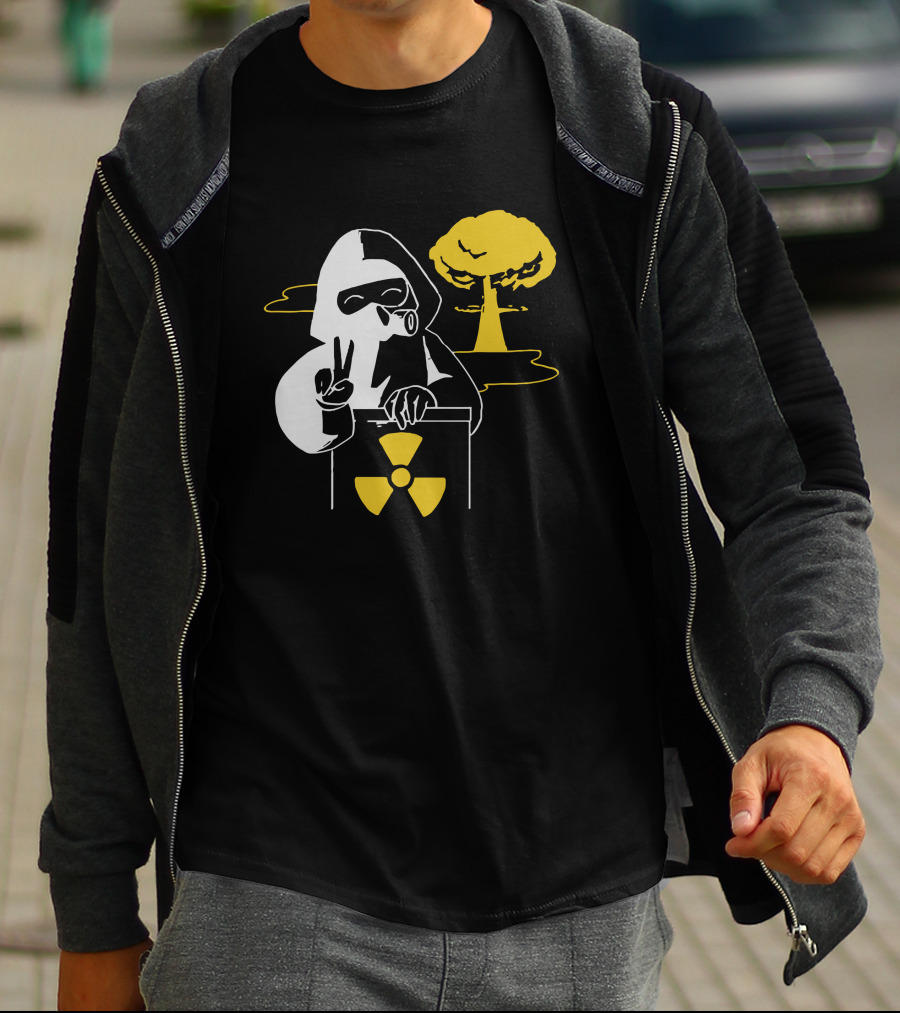 Leafy Merch Peace Sign Radiant Hazard T-Shirt