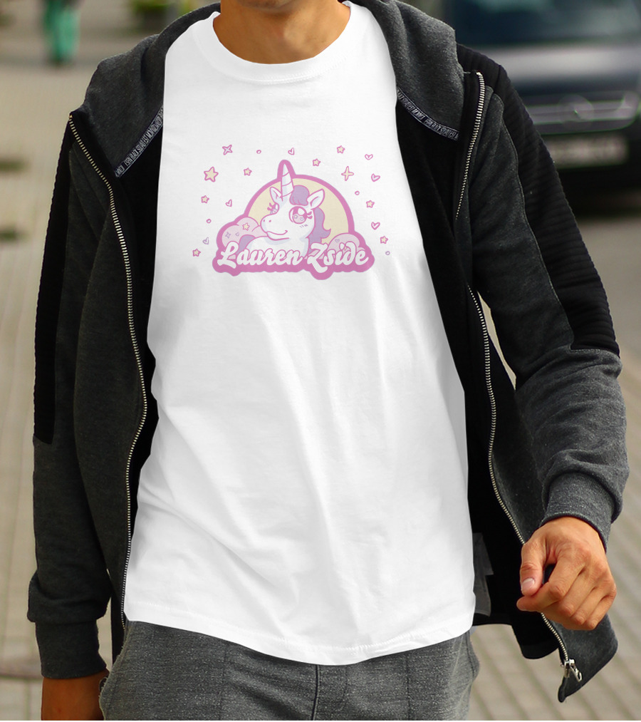 Laurenzside Unicorn Stars Hearts T-Shirt