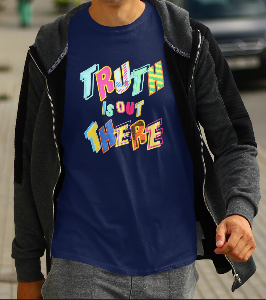 Truth Is Out There Colorful Retro T-Shirt