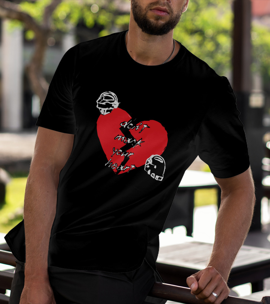 Don't Mark Your Heart Daft Helmets Shirtbimbo Merch T-Shirt